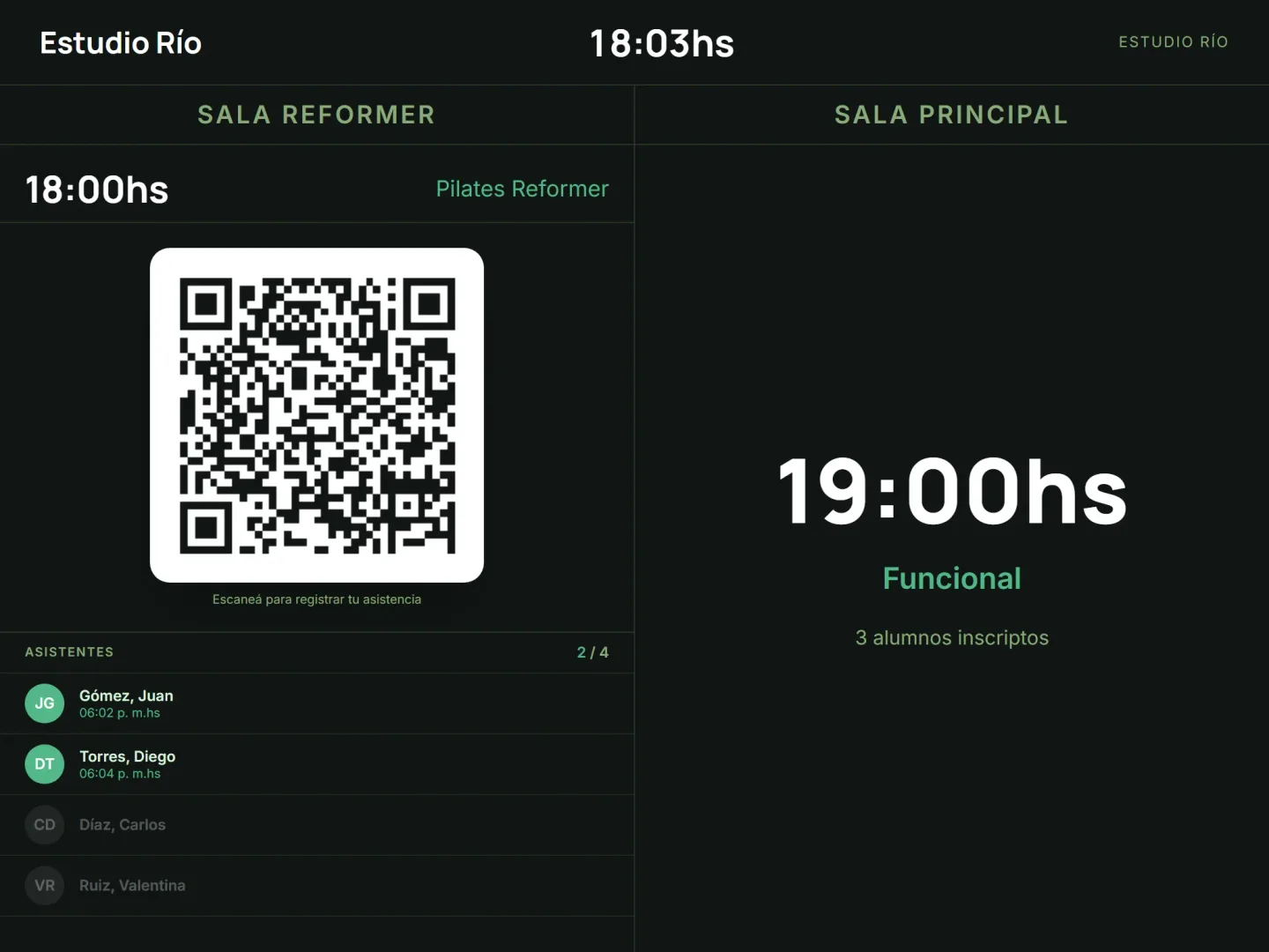 Check-in y asistencia